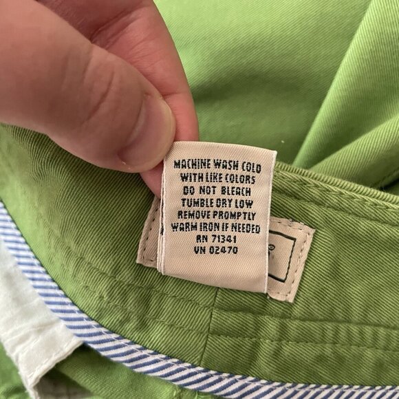 LL Bean Women 10 Reg Green Cotton Modest Casual Pockets Straight Skirt - Picture 8 of 8